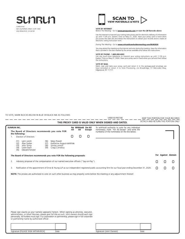 SUNRUN INC. proxy card and notice 2026 (1).jpg